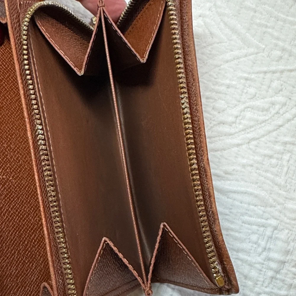 Louis Vuitton Vintage  Brown Monogram Porte-Monnaie Tresor Wallet - Picture 6 of 13